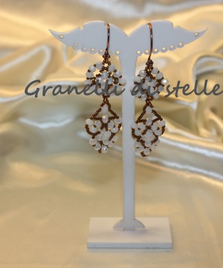 ORECCHINI artigianali. GRANELLI DI STELLE. CREAZIONI VENDITA NEGOZIO, BIJOUX ARTIGIANALI: ANELLI, BRACCIALI, COLLANE, ORECCHINI, CIONDOLI, SEGNALIBRI, ACCESSORI CERIMONIA, PARURE