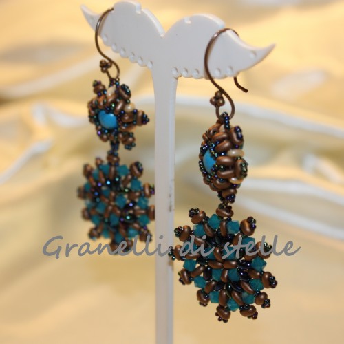 ORECCHINI artigianali. GRANELLI DI STELLE. CREAZIONI VENDITA NEGOZIO, BIJOUX ARTIGIANALI: ANELLI, BRACCIALI, COLLANE, ORECCHINI, CIONDOLI, SEGNALIBRI, ACCESSORI CERIMONIA, PARURE