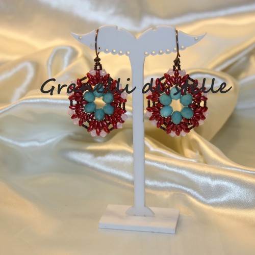 ORECCHINI artigianali. GRANELLI DI STELLE. CREAZIONI VENDITA NEGOZIO, BIJOUX ARTIGIANALI: ANELLI, BRACCIALI, COLLANE, ORECCHINI, CIONDOLI, SEGNALIBRI, ACCESSORI CERIMONIA, PARURE