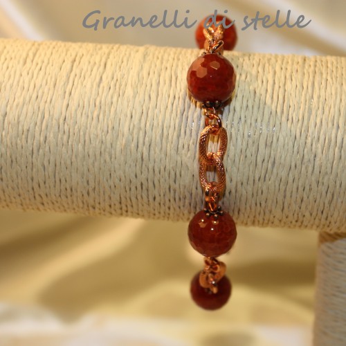 Bracciale artigianale. GRANELLI DI STELLE. CREAZIONI VENDITA NEGOZIO, BIJOUX ARTIGIANALI: ANELLI, BRACCIALI, COLLANE, ORECCHINI, CIONDOLI, SEGNALIBRI, ACCESSORI CERIMONIA, PARURE