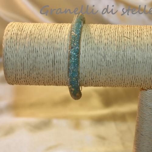 Bracciale artigianale. GRANELLI DI STELLE. CREAZIONI VENDITA NEGOZIO, BIJOUX ARTIGIANALI: ANELLI, BRACCIALI, COLLANE, ORECCHINI, CIONDOLI, SEGNALIBRI, ACCESSORI CERIMONIA, PARURE